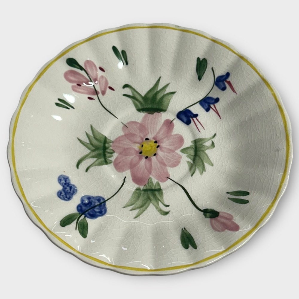 VTG Blue Ridge Southern Pottery Bread Butter Plate SET OF 6 Laurie Colonial RARE - Picture 3 of 10